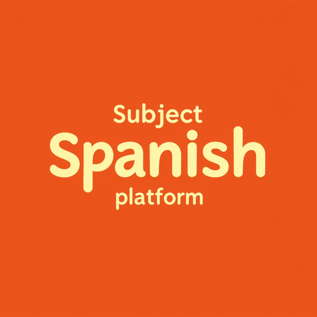 S pa n - Spanish learning platform logo featuring warm terracotta background with cream text in friendly rounded font
